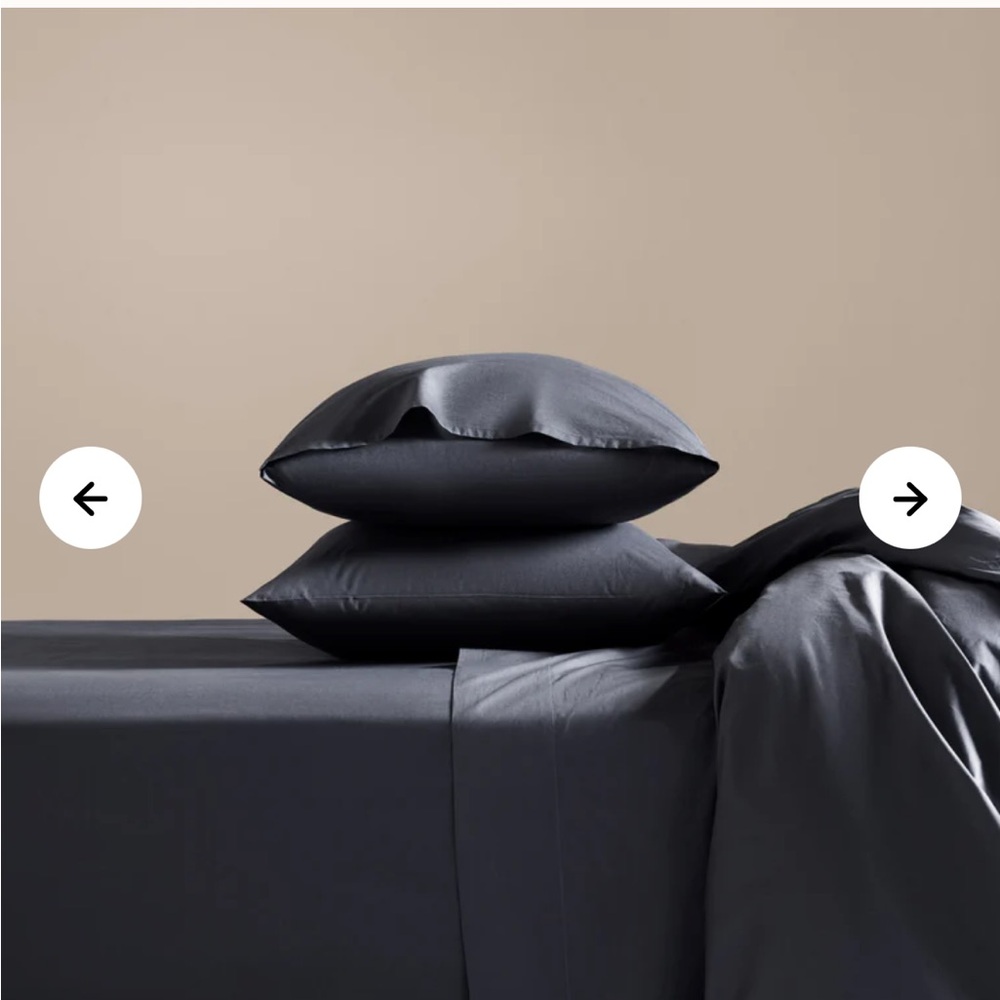 Brooklinen Dark Gray QUEEN Bedding Set